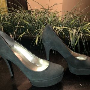 Guess platform suede hunter green 👠